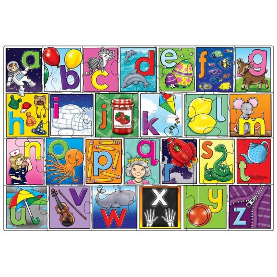 Puzzle in limba engleza - Invata alfabetul