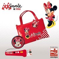 Geanta cu microfon si amplificator Minnie Mouse