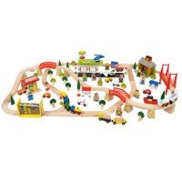 Circuit auto si  feroviar din lemn