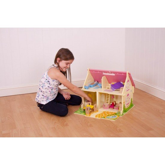 Casuta cu floricele pentru papusi - BigJigs