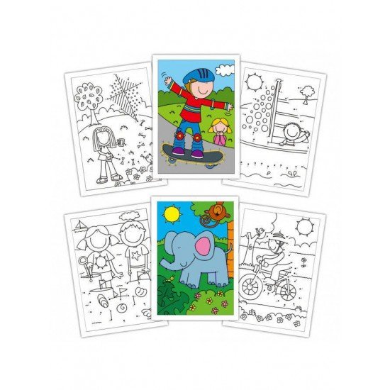 Carte de colorat - Dot to Dot