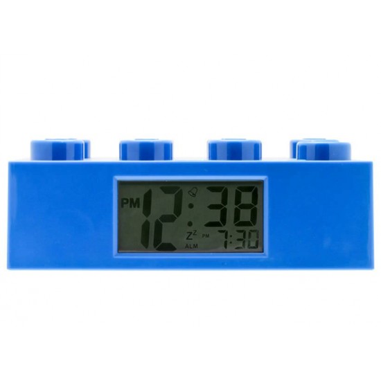 Ceas desteptator LEGO caramida albastra 9002151