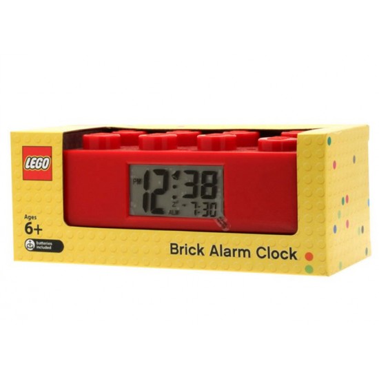 Ceas desteptator LEGO caramida rosie 9002168