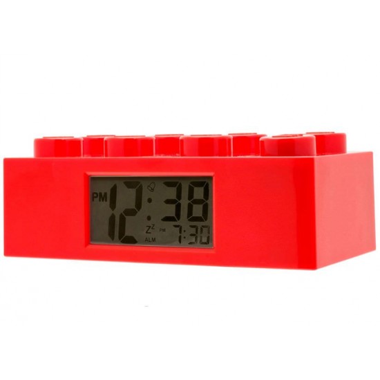 Ceas desteptator LEGO caramida rosie 9002168