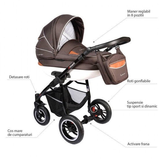 Carucior Crooner 2 in 1 - Vessanti - Brown