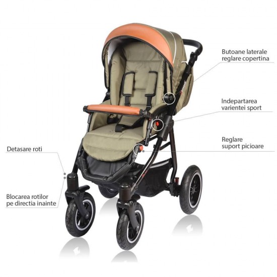 Carucior Crooner 2 in 1 - Vessanti - Petrol