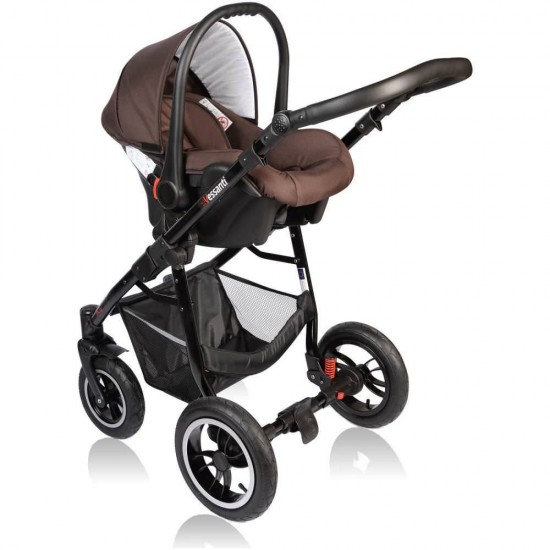 Carucior Crooner 3 in 1 - Vessanti - Brown