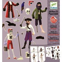 Abtibilduri repozitionabile Djeco - Pirati