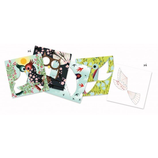 Atelier creativ cu hartie plisata Pasari