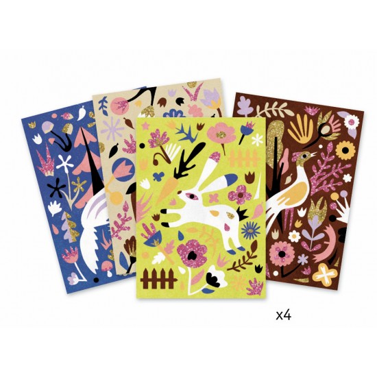 Atelier creativ cu nisip si sclipici - Padurea fermecata