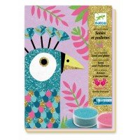 Atelier creativ cu nisip si sclipici - Pasari