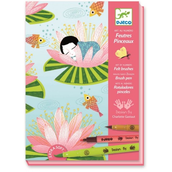 Atelier creativ pentru copii de colorat cu carioca Nymphea