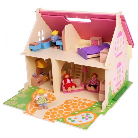 Casuta cu floricele pentru papusi - BigJigs