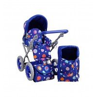 Carucior 2 in 1 pentru papusi Ruby Blue Splash