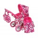 Carucior 2 in 1 pentru papusi Ruby Crazy Squares