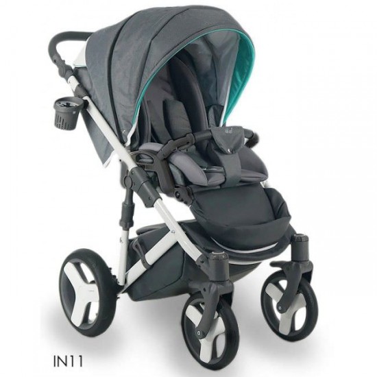 Carucior bebelusi 3 in 1 Bexa Ideal Grey Mint