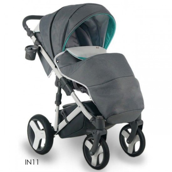 Carucior bebelusi 3 in 1 Bexa Ideal Grey Mint