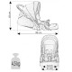 Carucior bebelusi 3 in 1 Bexa Ideal Grey Mint