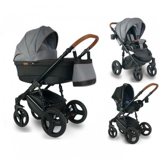 Carucior bebelusi 3 in 1 Bexa Ultra Pastel Grey