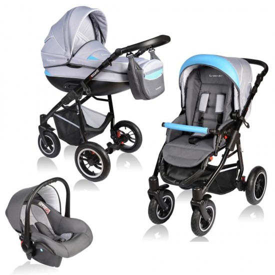Carucior Crooner 3 in 1 - Vessanti - Blue/Gray
