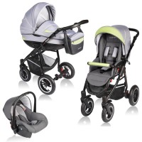 Carucior Crooner 3 in 1 - Vessanti - Green/Gray