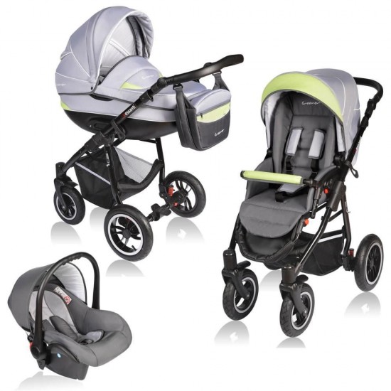 Carucior Crooner 3 in 1 - Vessanti - Green/Gray