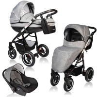 Carucior Crooner Prestige 3 in 1 - Vessanti - Gray