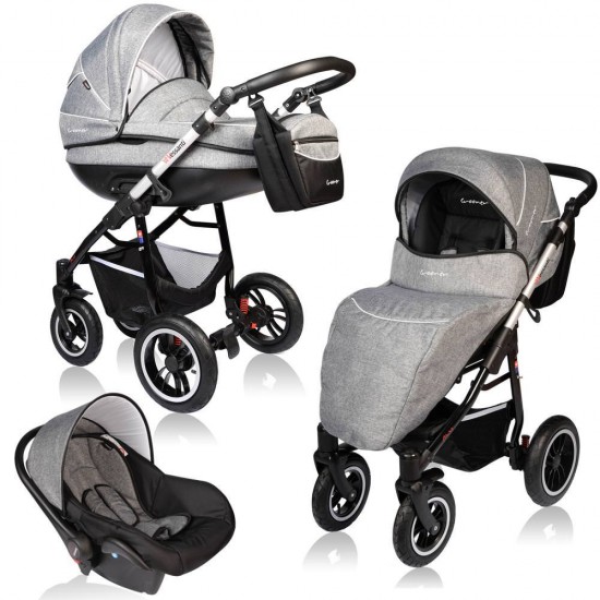 Carucior Crooner Prestige 3 in 1 - Vessanti - Gray