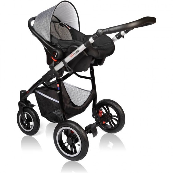 Carucior Crooner Prestige 3 in 1 - Vessanti - Gray
