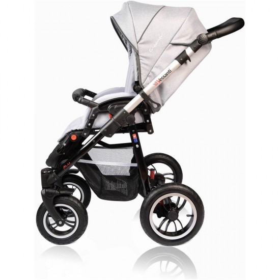 Carucior Crooner Prestige 3 in 1 - Vessanti - Light Gray