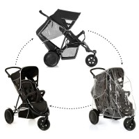 Carucior Dublu Freerider SH12 Negru
