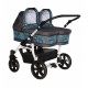 Carucior gemeni PJ Stroller 2 in 1 Blue