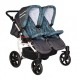 Carucior gemeni PJ Stroller 2 in 1 Blue