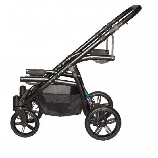 Carucior gemeni PJ Stroller Lux 2 in 1 Multicolor