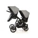 Carucior gemeni PJ Stroller Lux 3 in 1 Grey