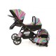 Carucior gemeni PJ Stroller Lux 3 in 1 Multicolor