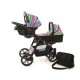 Carucior gemeni PJ Stroller Lux 3 in 1 Multicolor