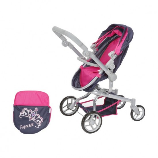 Carucior pentru papusi cu maner reversibil Boonk Didadem