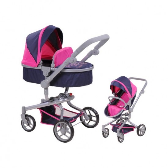 Carucior pentru papusi cu maner reversibil Boonk Didadem