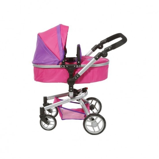 Carucior pentru papusi cu maner reversibil Boonk Flower Power