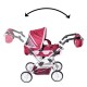Carucior pentru papusi cu maner reversibil Mioux Sweet Butterfly
