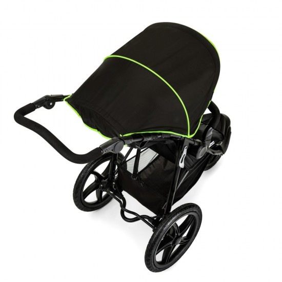 Carucior Runner Black Neon Yellow