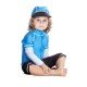 Costum de baie Blue Ocean marime 98-104 protectie UV Swimpy