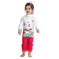 Costum de baie Flowers marime 74-80 protectie UV Swimpy