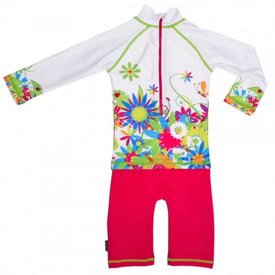 Costum de baie Flowers marime 86 - 92 protectie UV Swimpy