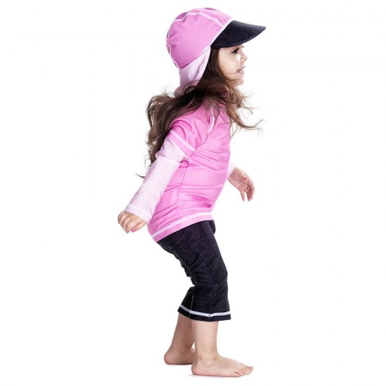 Costum de baie Pink Ocean marime 74-80 protectie UV Swimpy