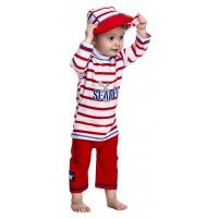 Costum de baie SeaLife red marime 86-92 protectie UV Swimpy