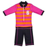 Costum de baie Sport pink marime 92-104 protectie UV Swimpy