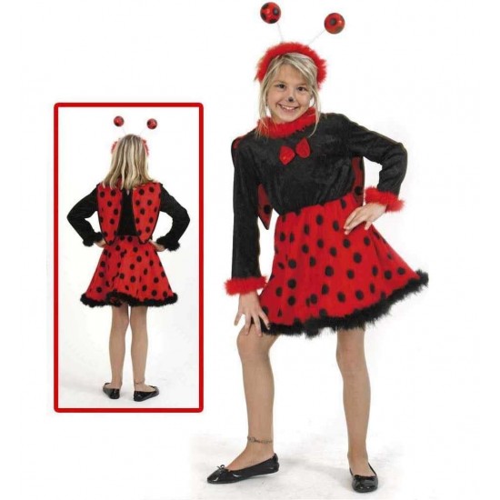 Costum pentru serbare Buburuza cu antene 104 cm