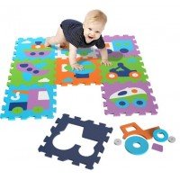 Covor puzzle din spuma Vehicule 9 piese